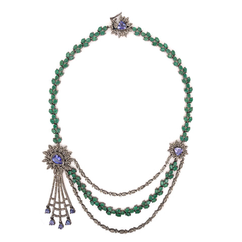 Diamond and oxidized silver jewelry collection banner image