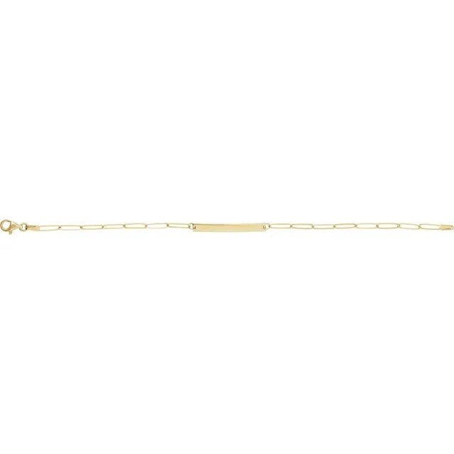 Mother's Day Engravable Bar Bracelet in 14K Yellow Gold. - Image 2 of 2