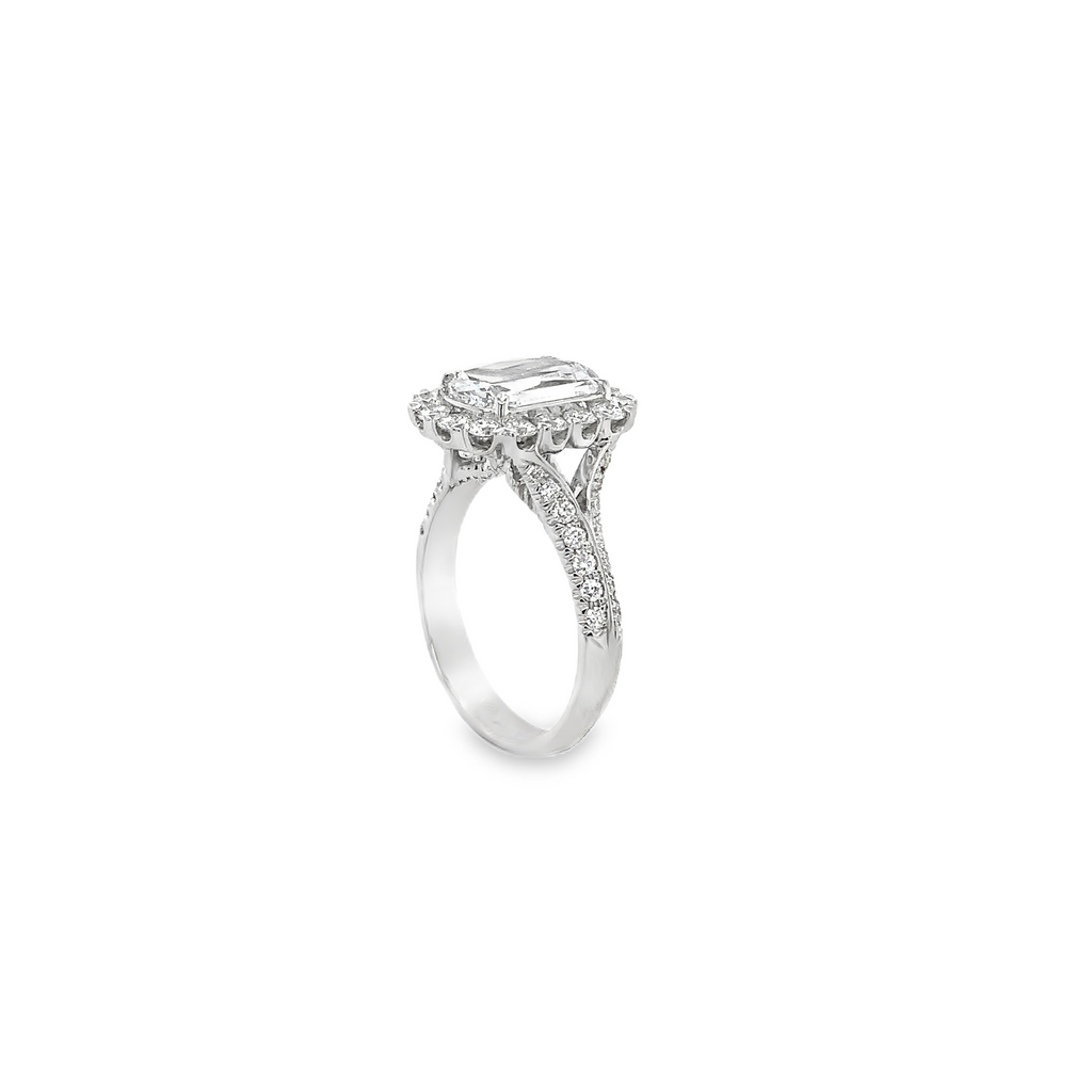 Christopher Designs L'Amour Crisscut® Diamond Ring 2.01 cts D VVS 2 GIA Certified 18 kt White Gold. - Image 9 of 10