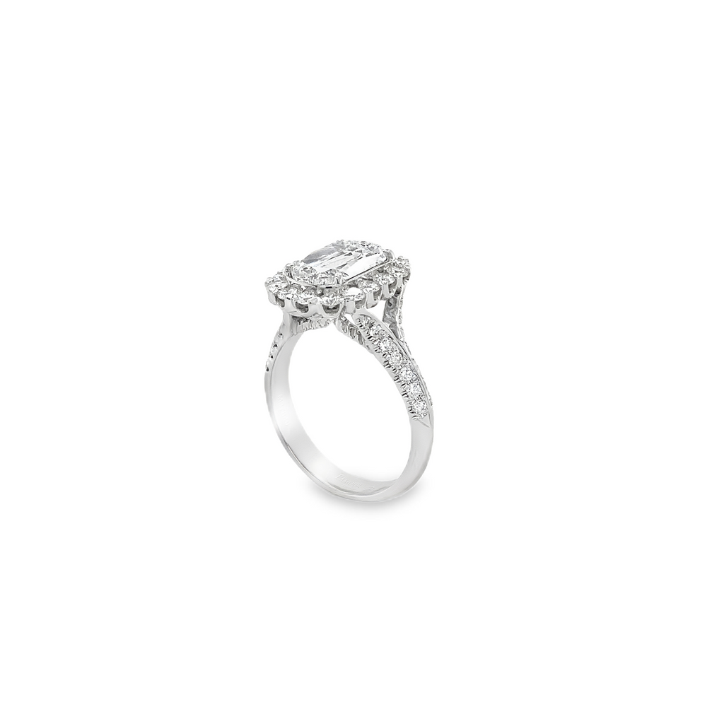 Christopher Designs L'Amour Crisscut® Diamond Ring 2.01 cts D VVS 2 GIA Certified 18 kt White Gold. - Image 10 of 10