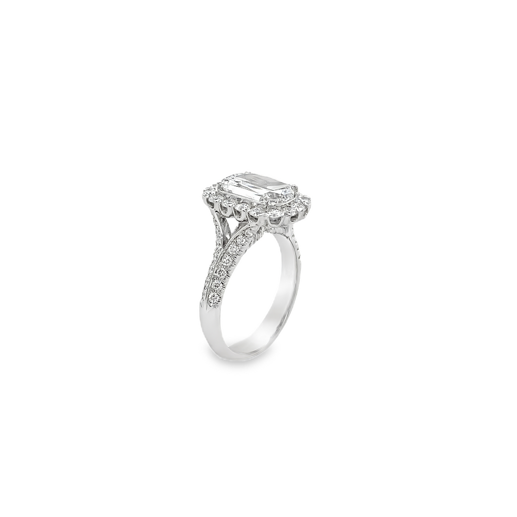 Christopher Designs L'Amour Crisscut® Diamond Ring 2.01 cts D VVS 2 GIA Certified 18 kt White Gold. - Image 8 of 10