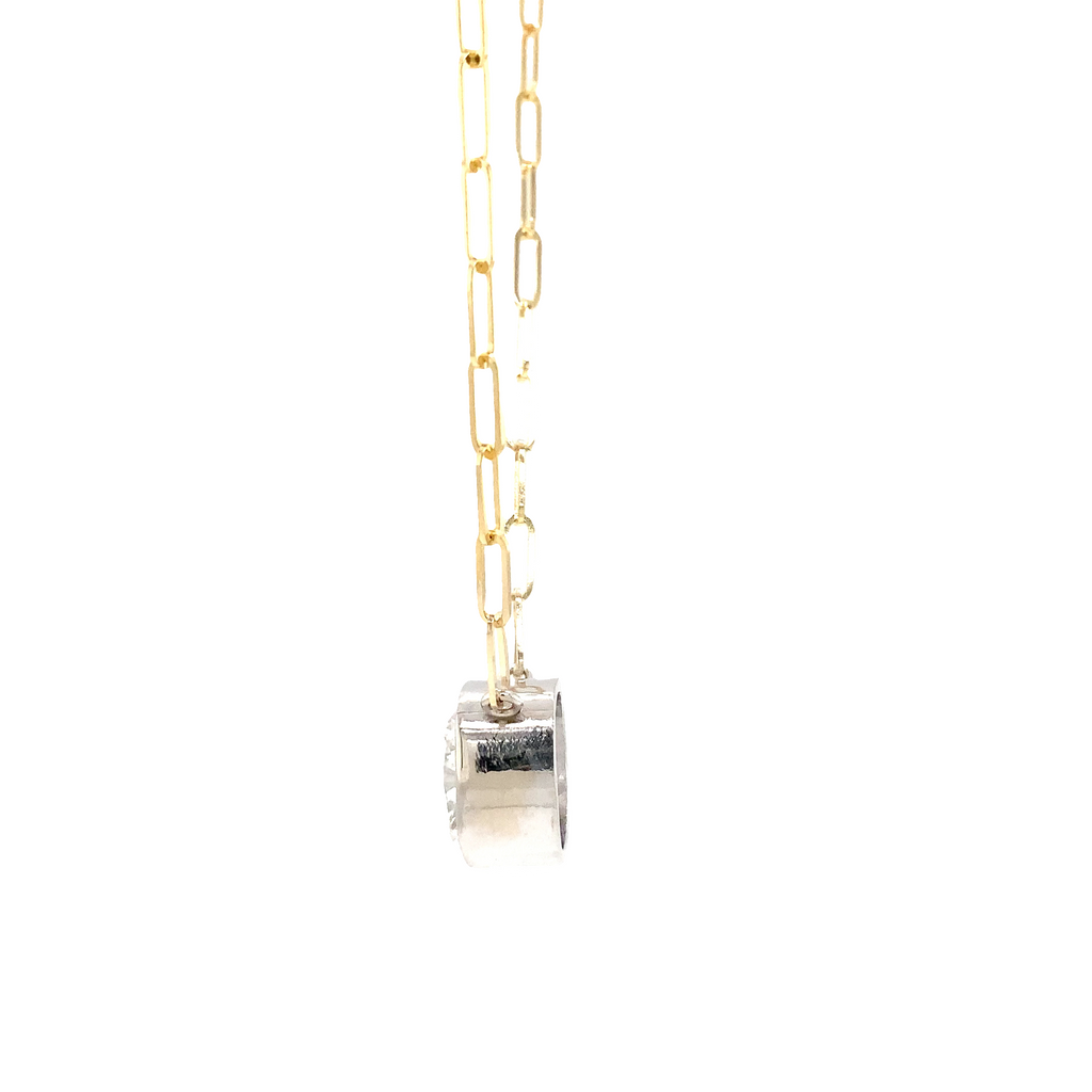 Two Tone Cushion Shaped Lab Grown 5.04ct Diamond Pendant - Image 2 of 5