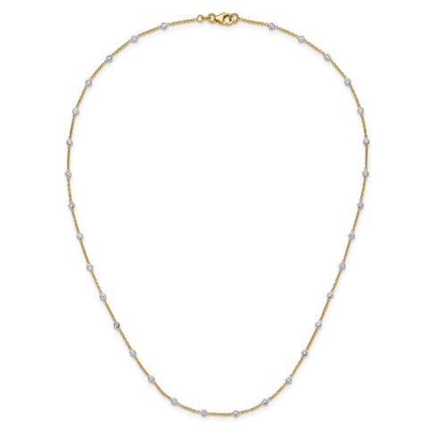 Diamond By The Yard 18K Two Tone Necklace - Image 1 of 5
