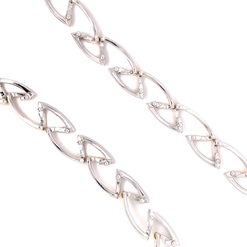White and Fancy Yellow Diamond 16" Choker Necklace set in 18 kt white Gold. - Image 3 of 9