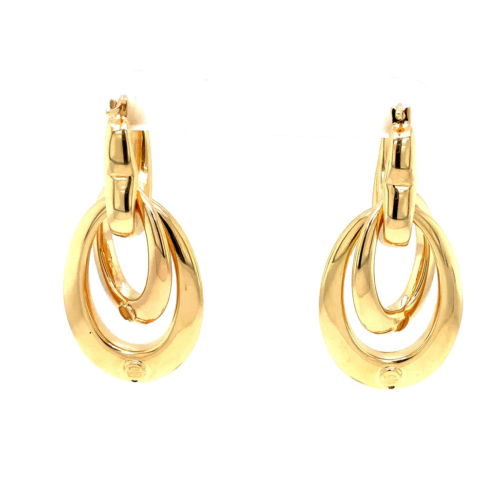 Interchangeable Drop18K Yellow Gold Earring - Image 6 of 9