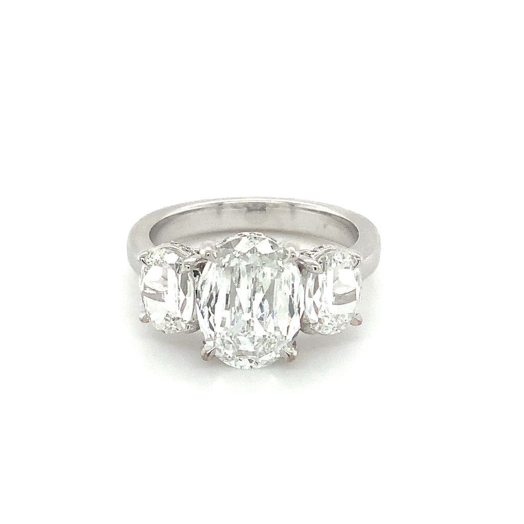 Christopher Designs  L'Amour Crisscut® 3 Stone Lab Grown Oval  Diamond Ring 3.27 cts ?14K White Gold - Image 3 of 11