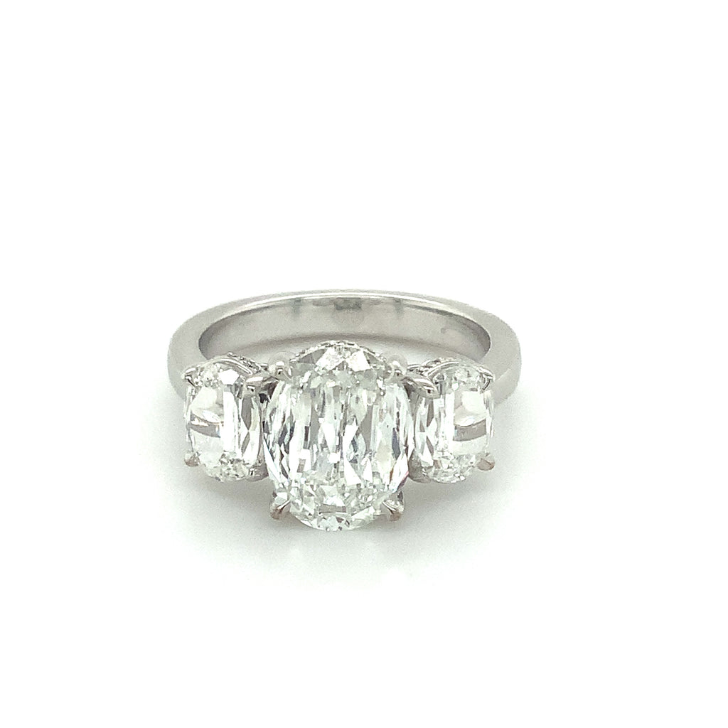 Christopher Designs  L'Amour Crisscut® 3 Stone Lab Grown Oval  Diamond Ring 3.27 cts ?14K White Gold - Image 5 of 11