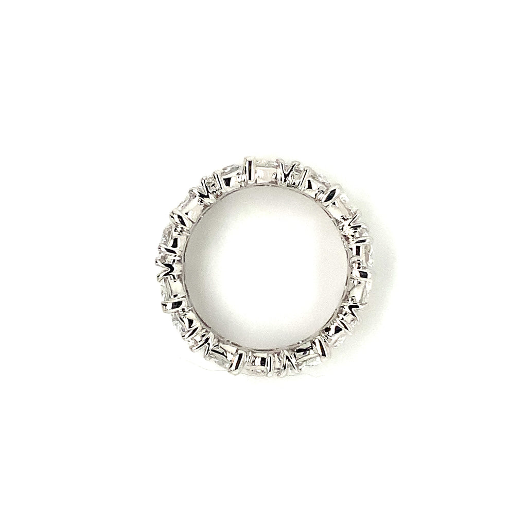 Christopher Designs L'Amour Crisscut® Pear Shape Lab Grown Diamond Eternity Band set in 14K W/G - Image 3 of 4