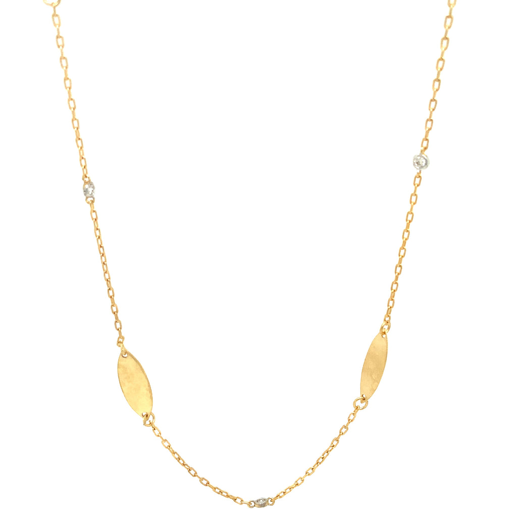 I. Reiss Matte And Hammer-Finished 36 Wrap-Around Marquise Gold-By-The-Yard Necklace - Image 4 of 4
