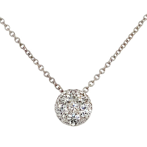 Memoire Harmony Collection Diamond Slide Necklace Set in 18K White Gold - Image 1 of 4