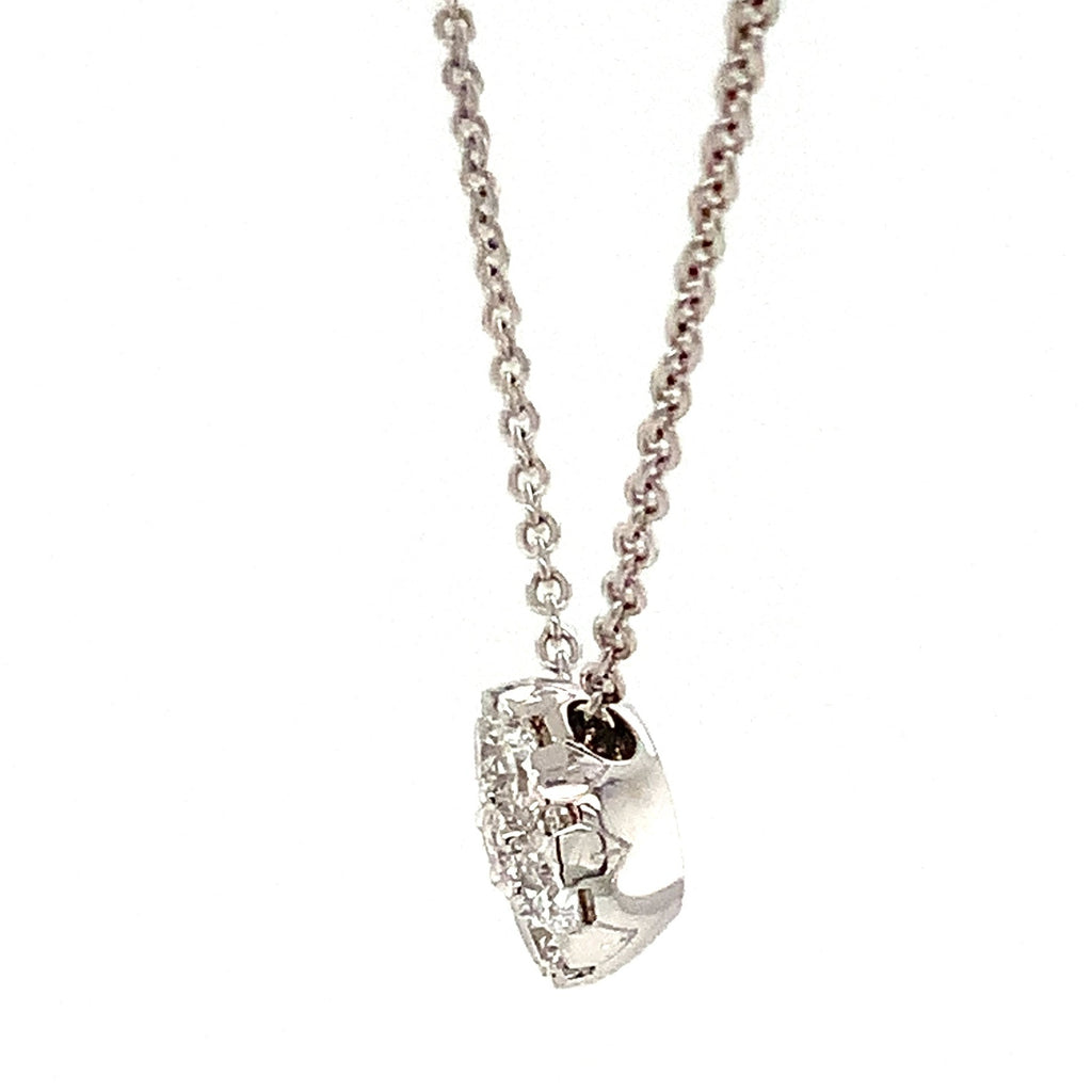 Memoire Harmony Collection Diamond Slide Necklace Set in 18K White Gold - Image 3 of 4
