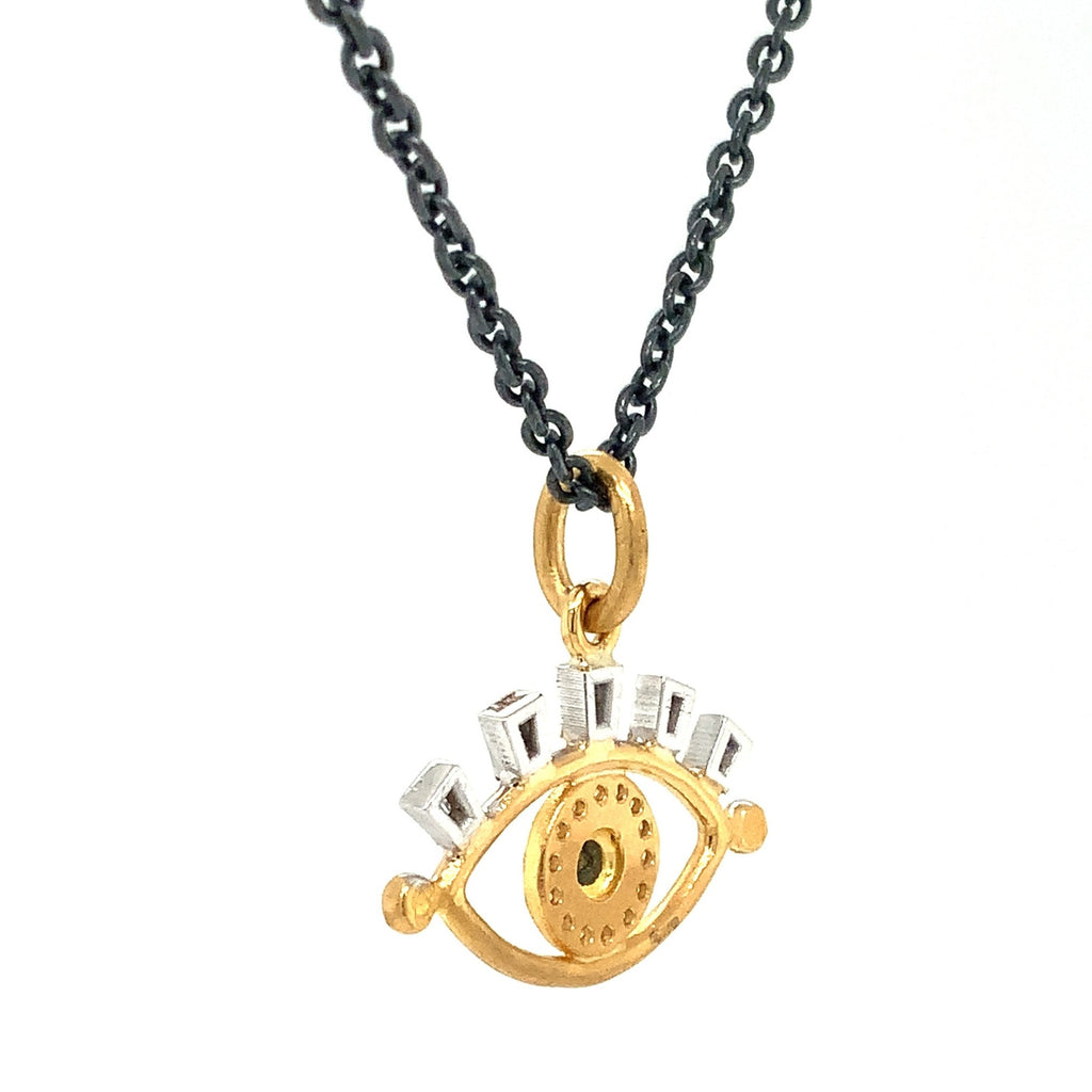 Lika Behar Treasures and Talismans Collection EVIL EYE Diamond and Sapphire Pendant - Image 4 of 7