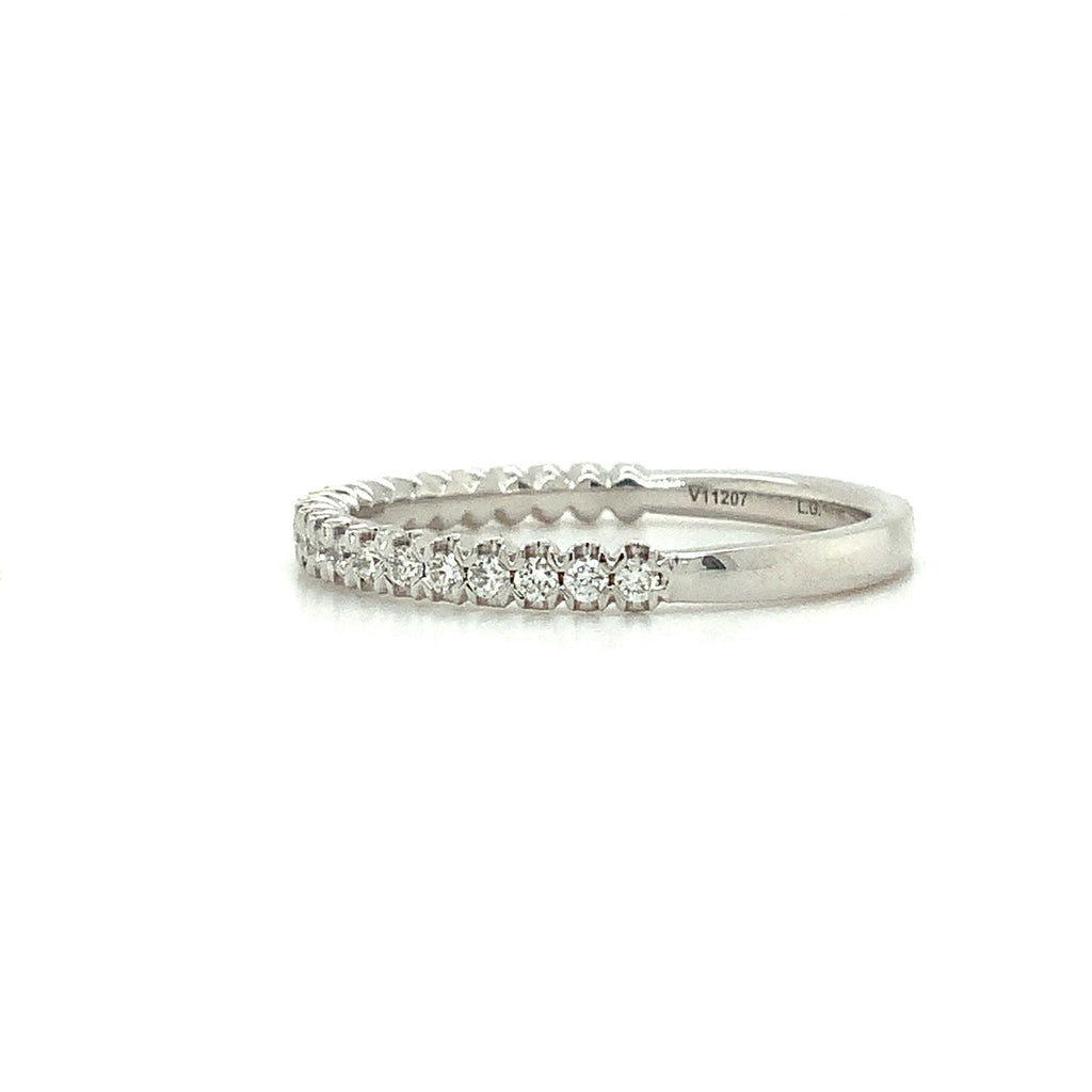 Christopher Designs Crisscut® Stackable Wedding Band 23Lab Grown Round Brilliant Cut Diamonds 0.22 ctw 14K Wh - Image 3 of 4