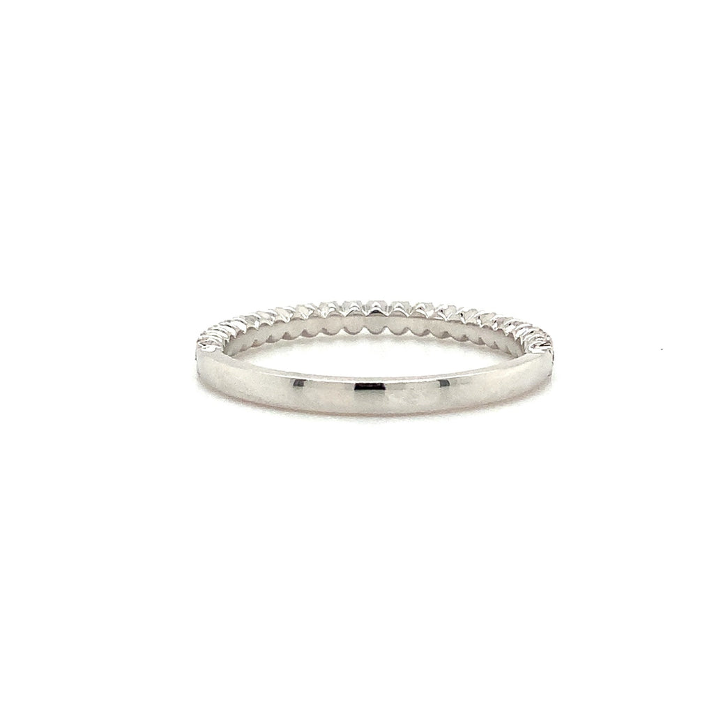 Christopher Designs Crisscut® Stackable Wedding Band 23Lab Grown Round Brilliant Cut Diamonds 0.22 ctw 14K Wh - Image 2 of 4