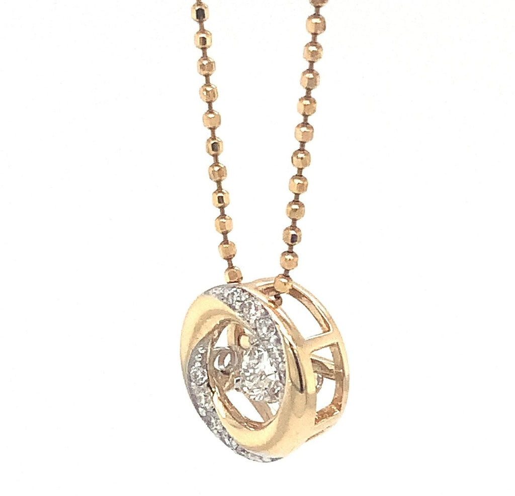 Shimmering Diamond Pendant Set in 14K Yellow Gold 0.23 cts t.w. - Image 3 of 9
