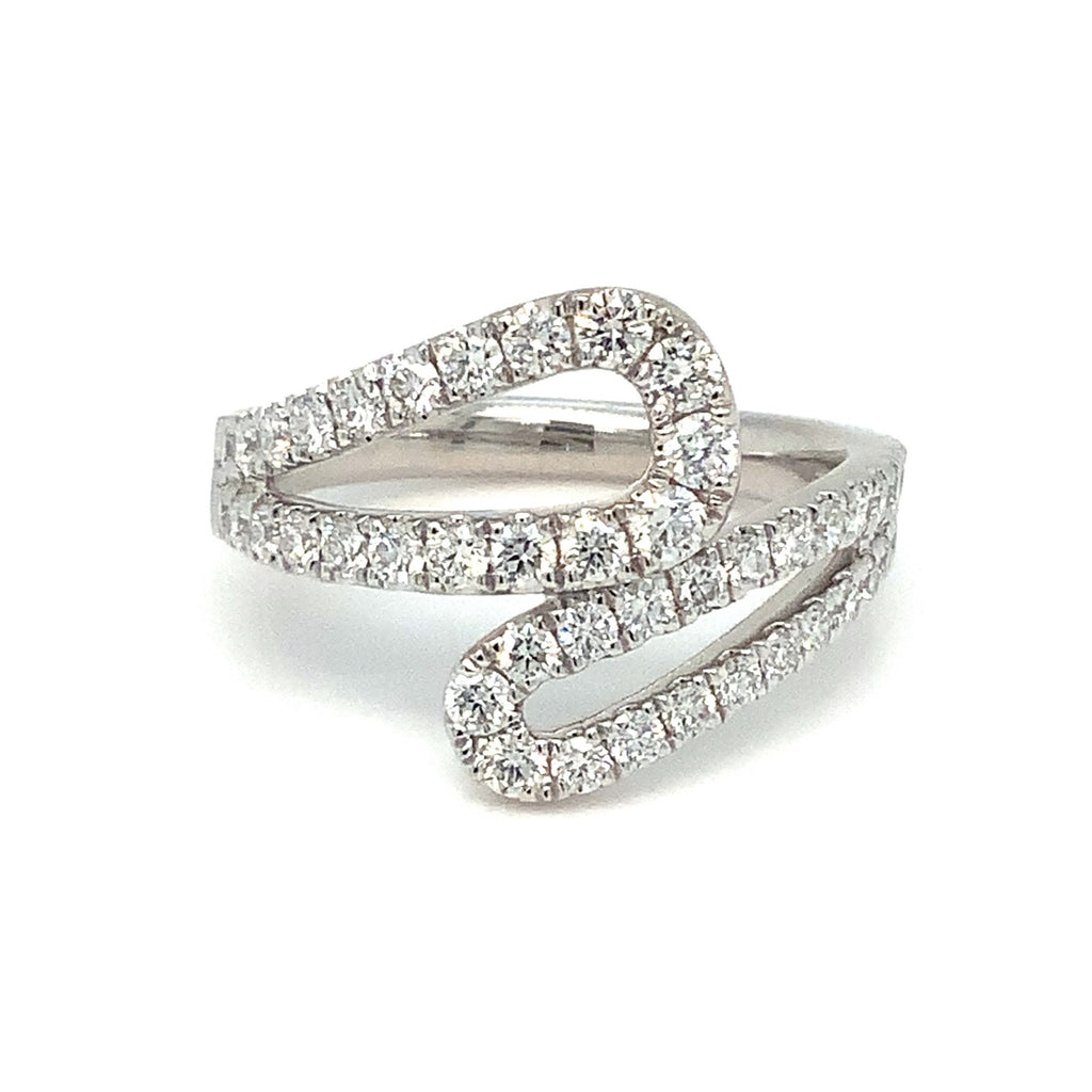Memoire Harper High-Tea Diamond Right Hand Ring Set in 18K White Gold - Image 1 of 6