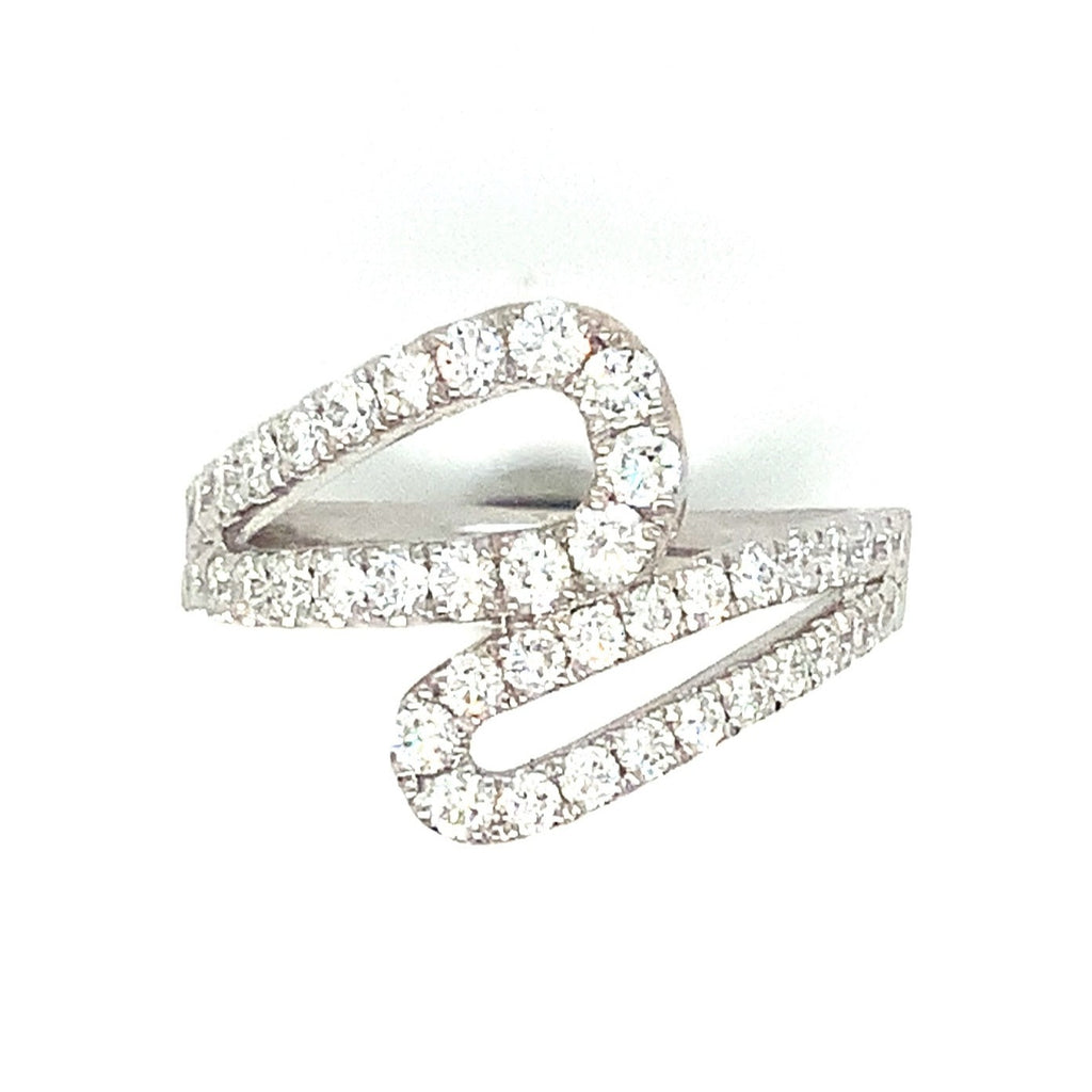 Memoire Harper High-Tea Diamond Right Hand Ring Set in 18K White Gold - Image 6 of 6