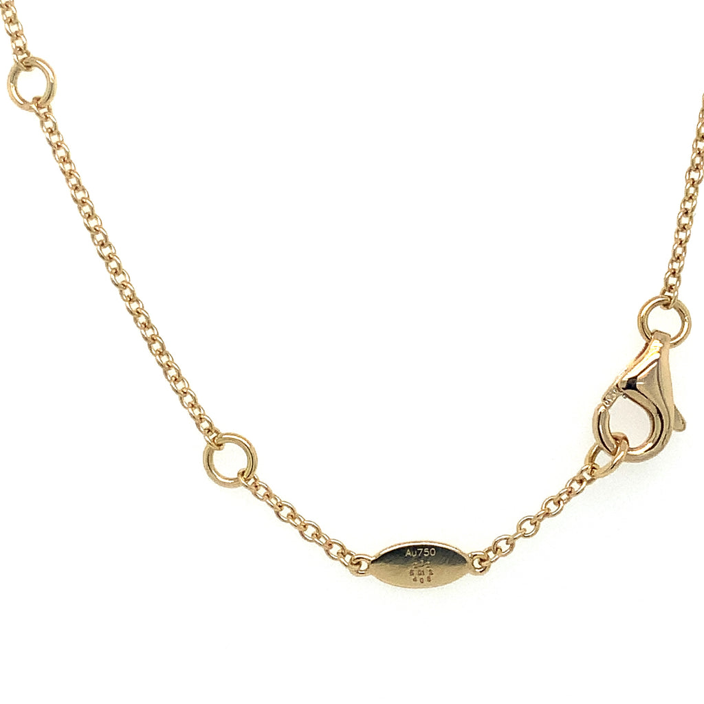 Memoire  Harmony Collection Round Shaped Diamond Necklace in 18K Y/G - Image 4 of 4