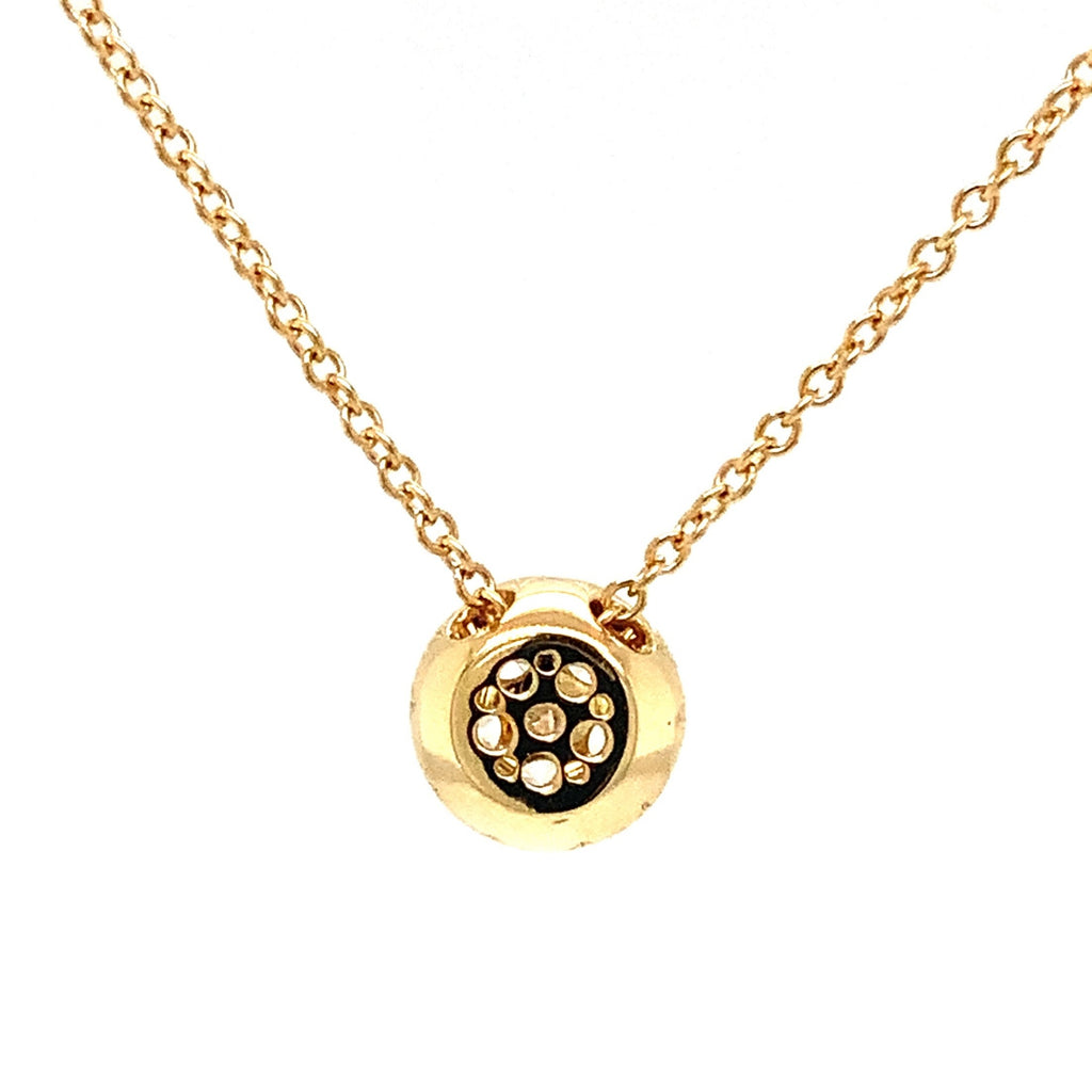 Memoire  Harmony Collection Round Shaped Diamond Necklace in 18K Y/G - Image 3 of 4