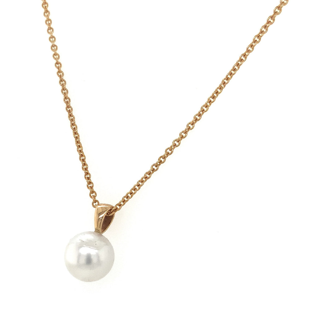 Imperial Crown Cultured South Sea Pearl  9.77mm  Pendant in 18Kt Yellow Gold. - Image 2 of 3
