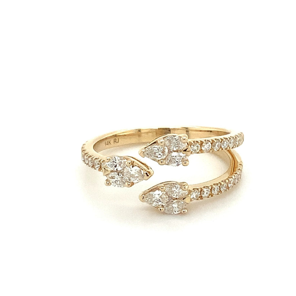 Roman+Jules Right Hand Diamond Ring fashioned in 14K Yellow Gold - Image 1 of 5
