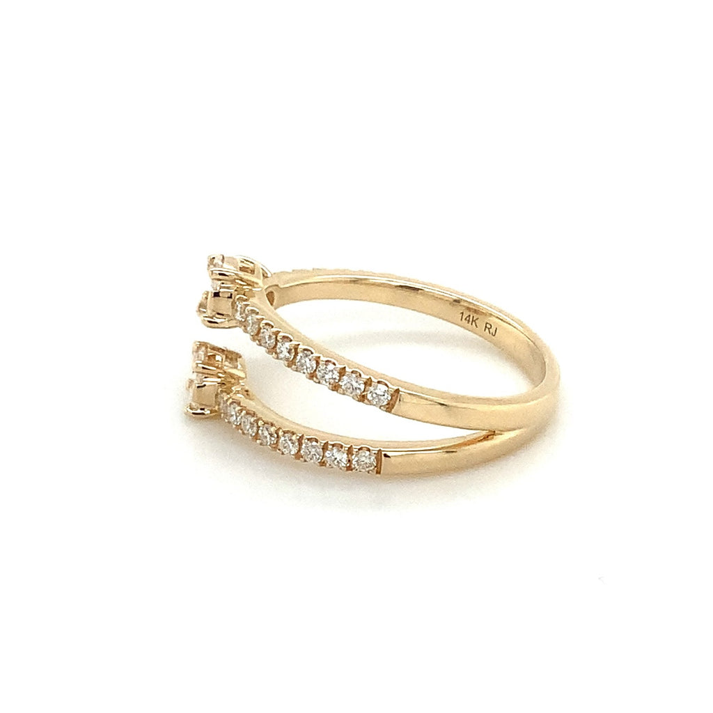 Roman+Jules Right Hand Diamond Ring fashioned in 14K Yellow Gold - Image 2 of 5