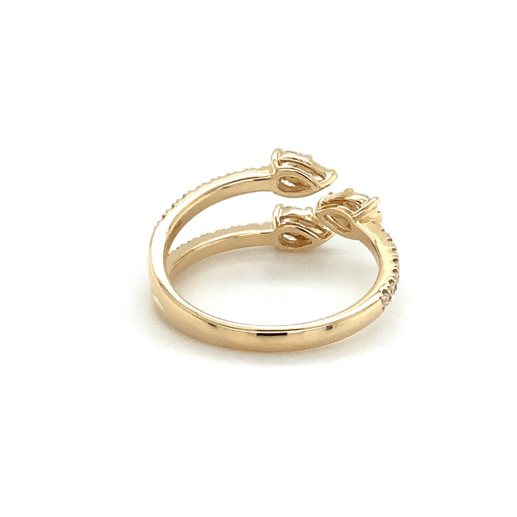 Roman+Jules Right Hand Diamond Ring fashioned in 14K Yellow Gold - Image 3 of 5