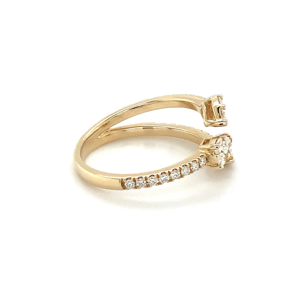 Roman+Jules Right Hand Diamond Ring fashioned in 14K Yellow Gold - Image 4 of 5