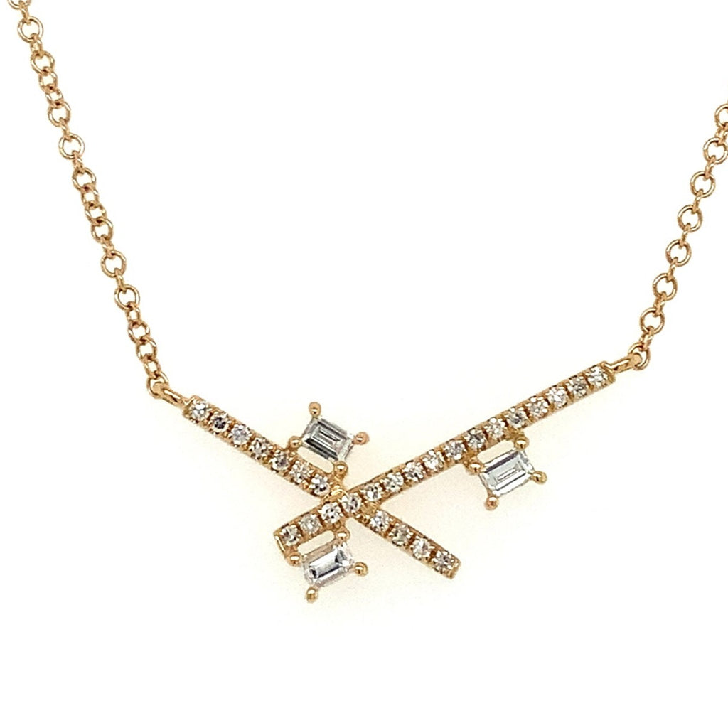 Roman+Jules Modern Design Diamond Necklace in 14K Yellow Gold - Image 2 of 5