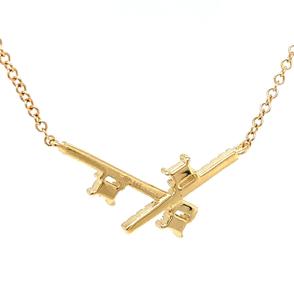 Roman+Jules Modern Design Diamond Necklace in 14K Yellow Gold - Image 4 of 5