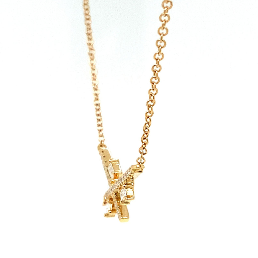 Roman+Jules Modern Design Diamond Necklace in 14K Yellow Gold - Image 5 of 5