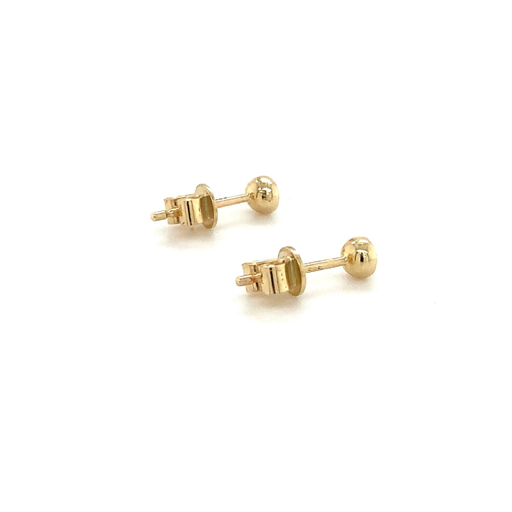 Roman+Jules  Bezel set Diamond Studs Earring set in 14K Yellow Gold - Image 3 of 4