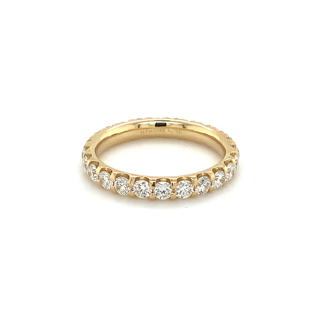 Memoire Odessa Collection 1.47ct. Diamond Eternity Band Set in 18K Yellow Gold - Image 2 of 4