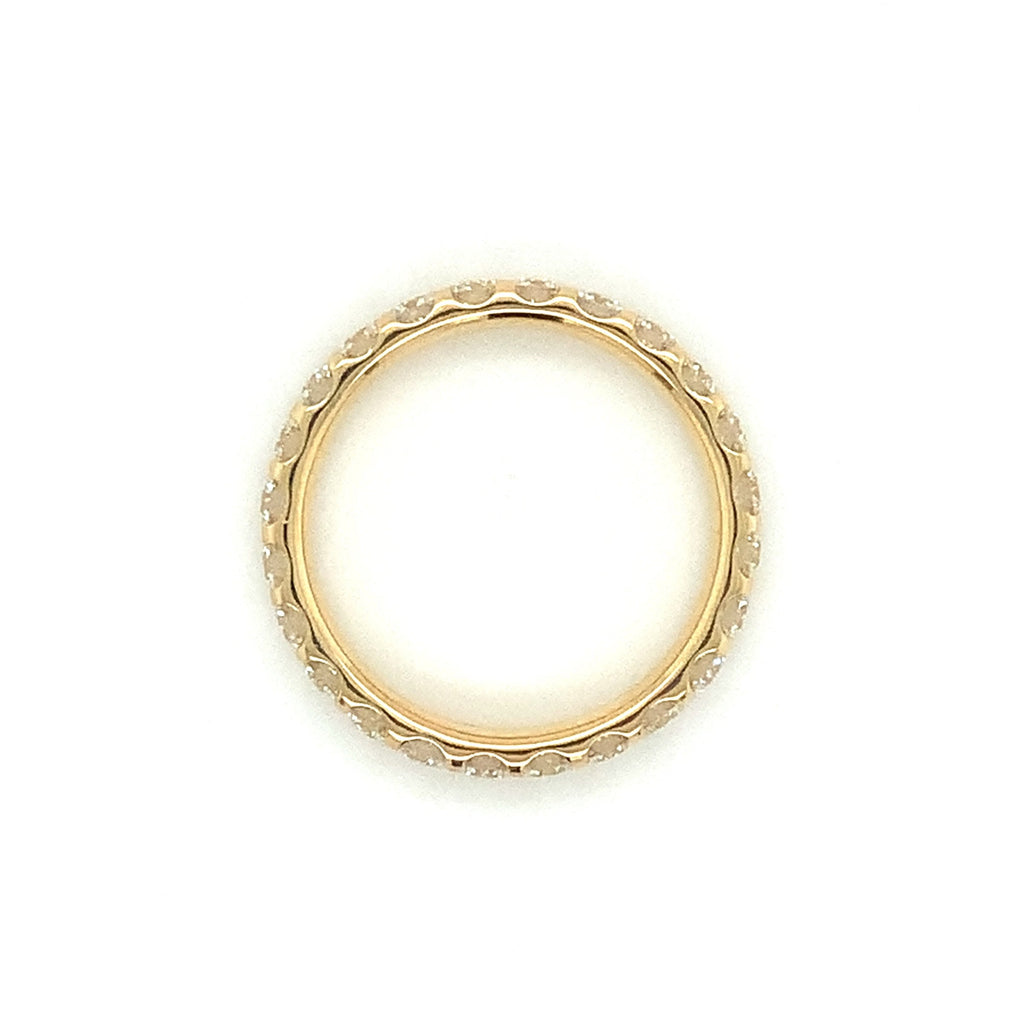 Memoire Odessa Collection 1.47ct. Diamond Eternity Band Set in 18K Yellow Gold - Image 4 of 4