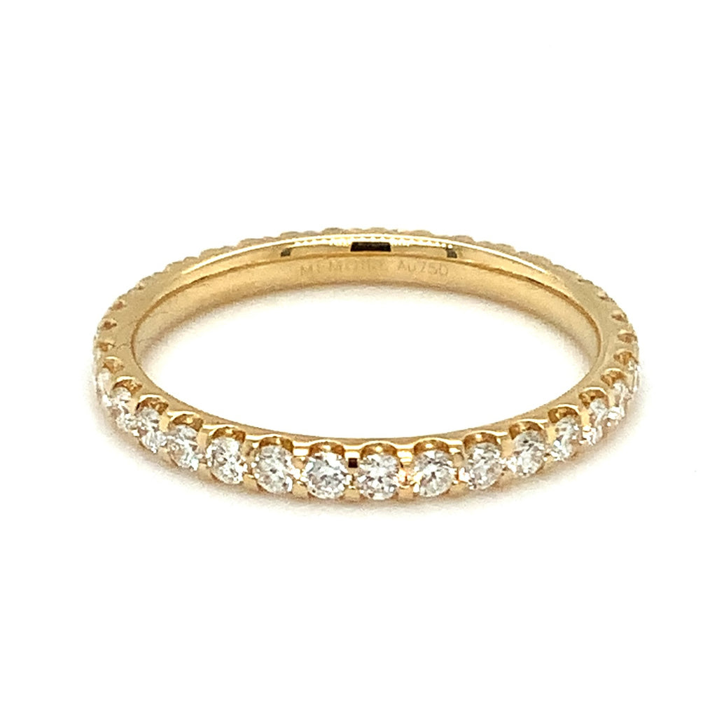 Memoire Odessa Collection 0.76ct. Diamond Eternity Band Set in 18K Yellow Gold - Image 1 of 5