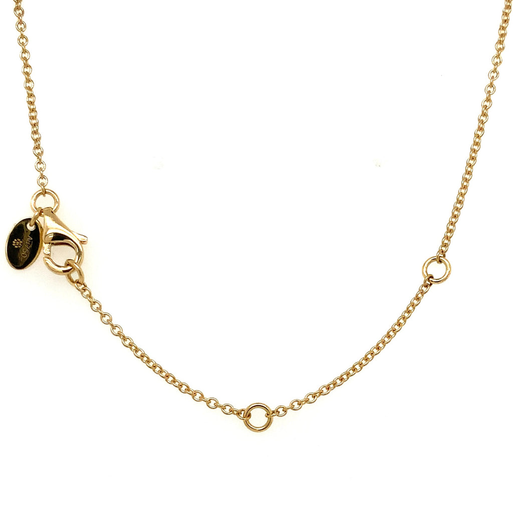 Memoire Pavé Diamond Heart Shaped Necklace 96 Round Brilliant Diamond 1.00 ctw 18 Inches Long - Image 2 of 4
