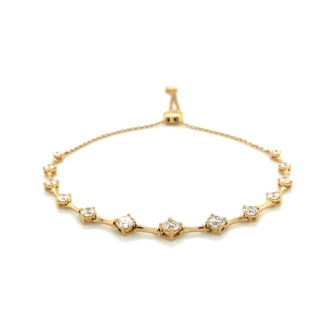 Memoire Cadence Bolo Collection Diamond Bracelet set in 18K Yellow Gold - Image 1 of 3
