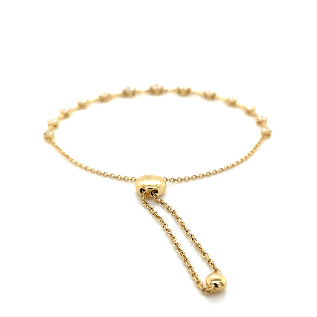 Memoire Cadence Bolo Collection Diamond Bracelet set in 18K Yellow Gold - Image 3 of 3