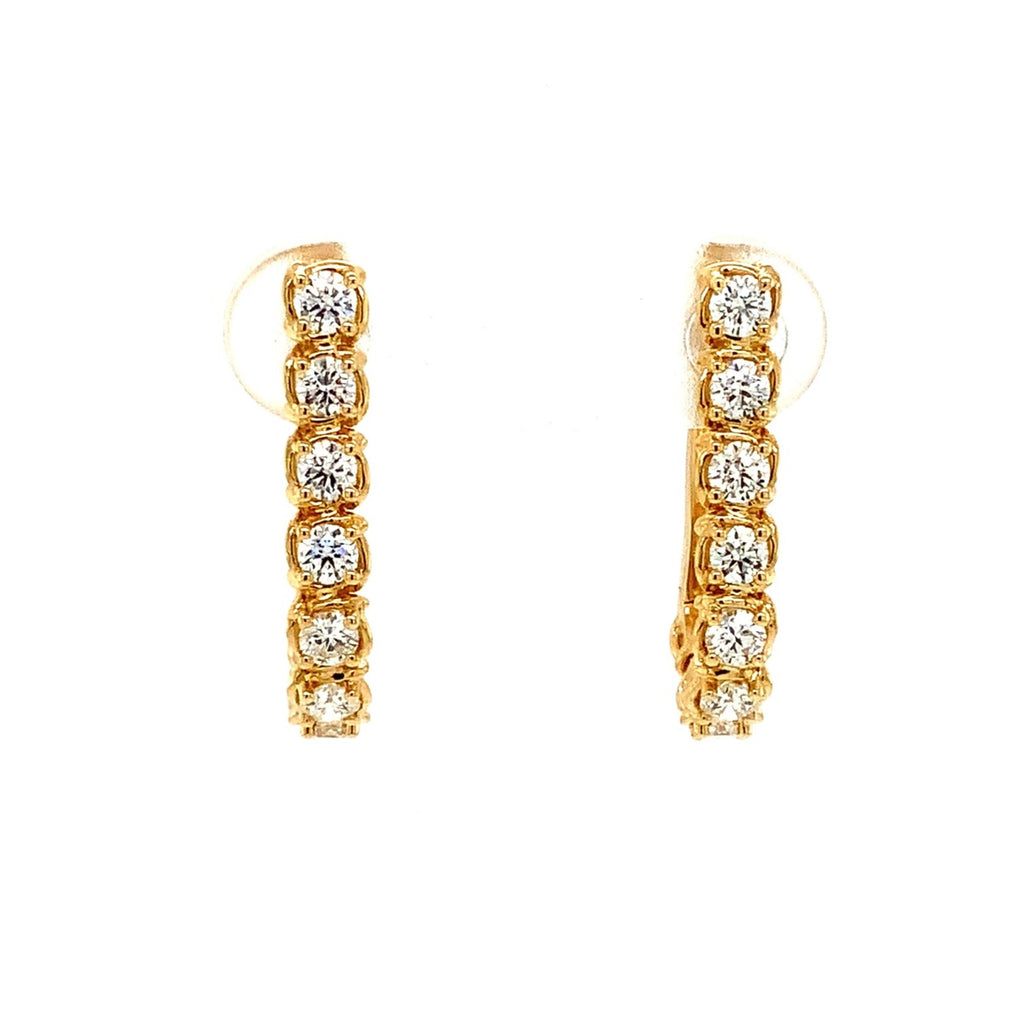 A Link Convertible Collection Diamond Earring in 18K Yellow Gold - Image 1 of 9