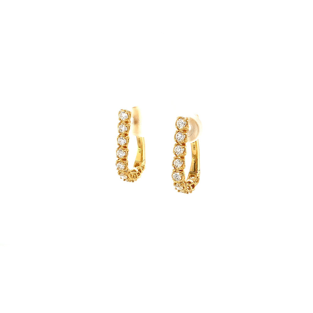 A Link Convertible Collection Diamond Earring in 18K Yellow Gold - Image 2 of 9