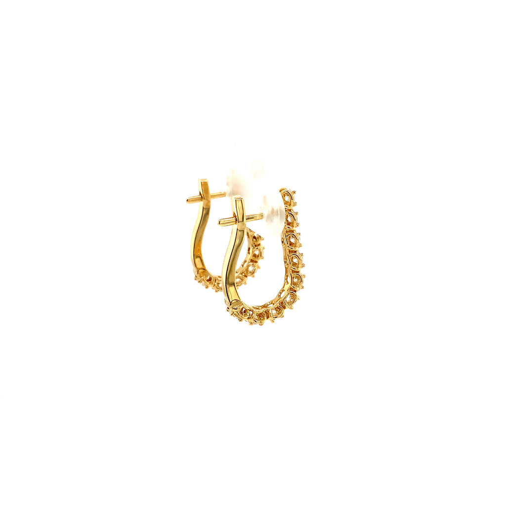 A Link Convertible Collection Diamond Earring in 18K Yellow Gold - Image 5 of 9