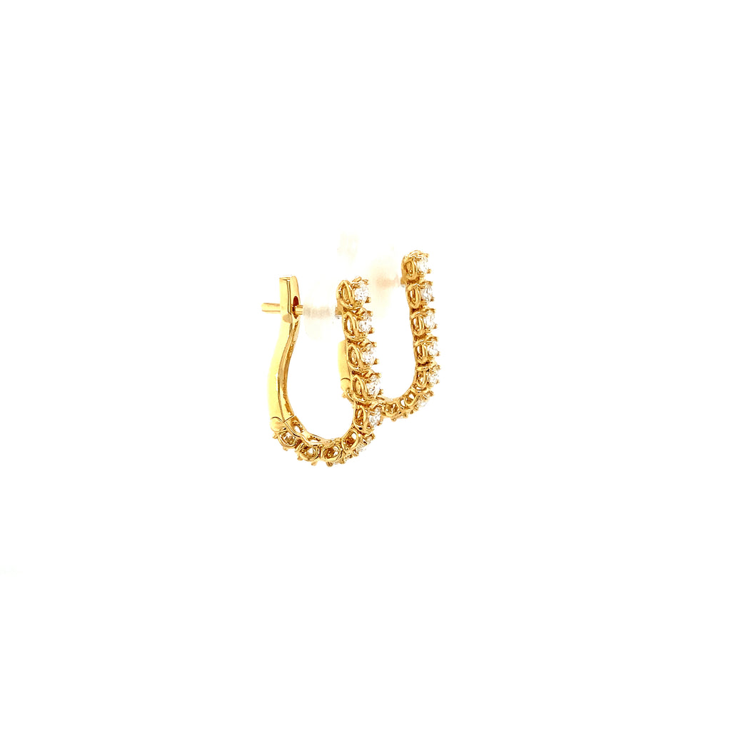 A Link Convertible Collection Diamond Earring in 18K Yellow Gold - Image 6 of 9