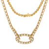 A Link Convertible Collection Diamond Necklace in 18K Yellow Gold - Image 7 of 16