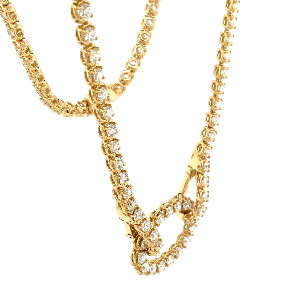 A Link Convertible Collection Diamond Necklace in 18K Yellow Gold - Image 12 of 16
