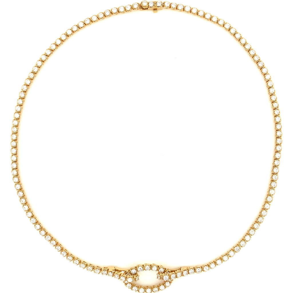 A Link Convertible Collection Diamond Necklace in 18K Yellow Gold - Image 1 of 16