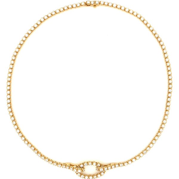 A Link Convertible Collection Diamond Necklace in 18K Yellow Gold - Image 1 of 16