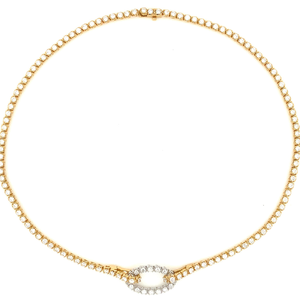 A Link Convertible Collection Diamond Necklace in 18K Yellow Gold - Image 2 of 16