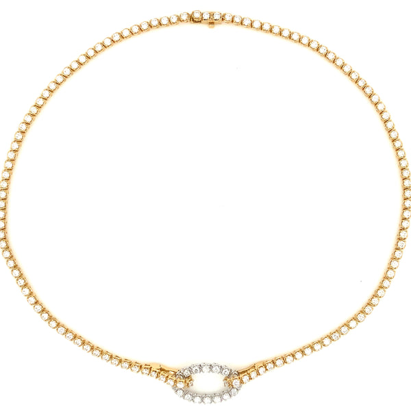 A Link Convertible Collection Diamond Necklace in 18K Yellow Gold - Image 2 of 16