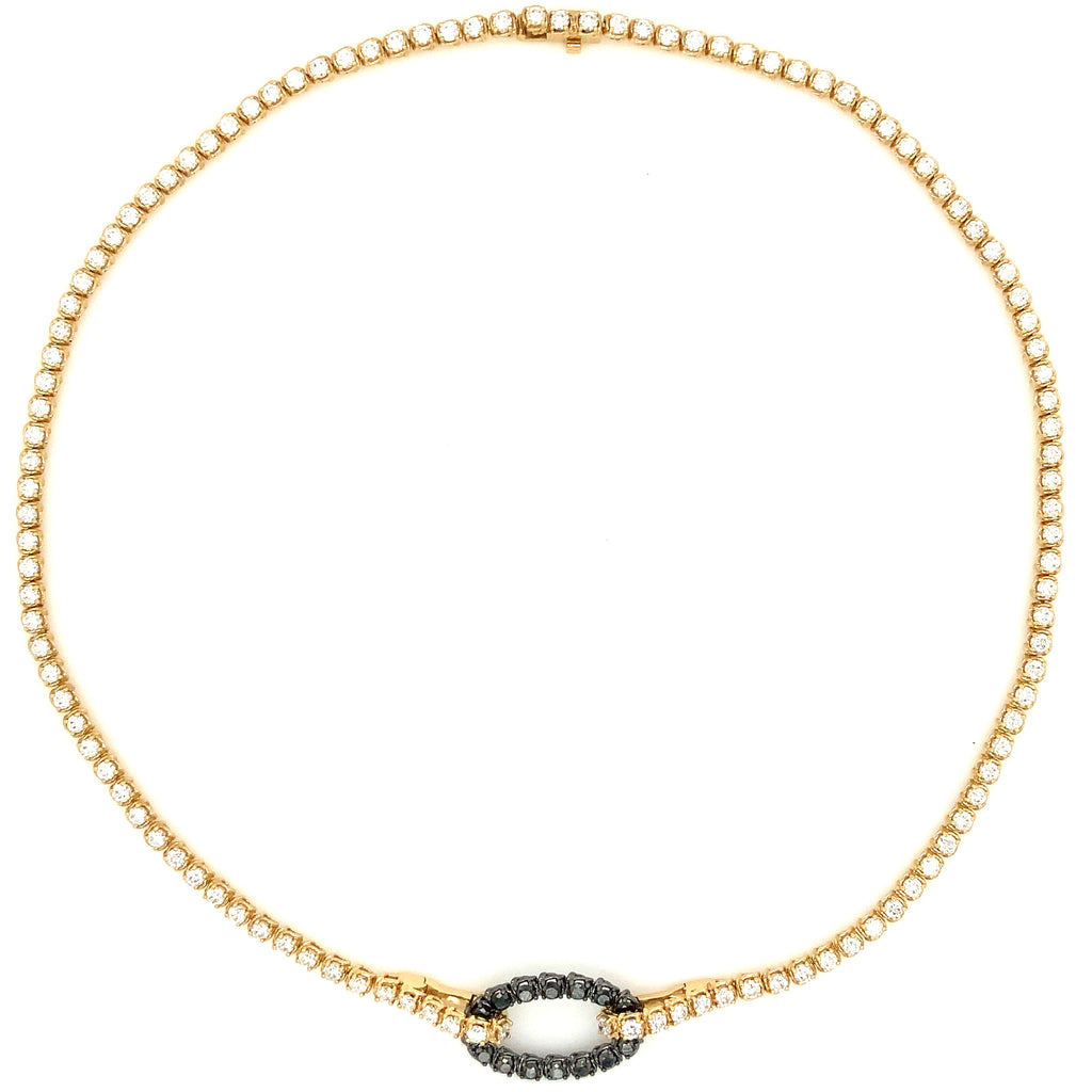 A Link Convertible Collection Diamond Necklace in 18K Yellow Gold - Image 3 of 16