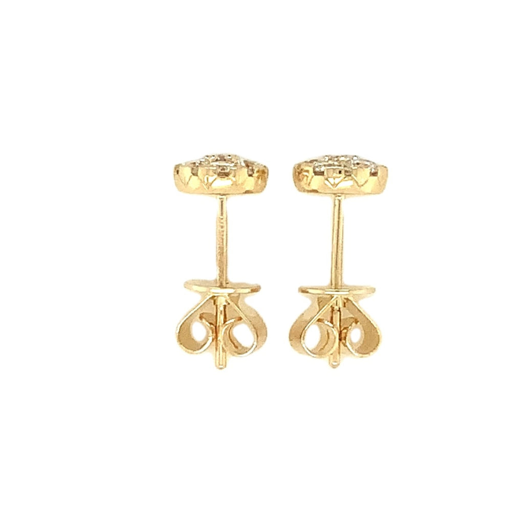 Memoire  Harmony Collection Round Shaped Diamond Earring in 18K Y/G - Image 9 of 9